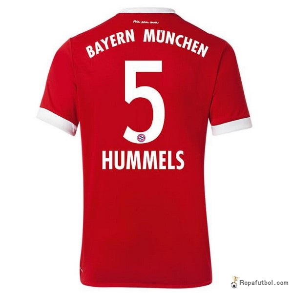 Camiseta Bayern de Múnich Replica Primera Ropa s 2017/18 Rojo